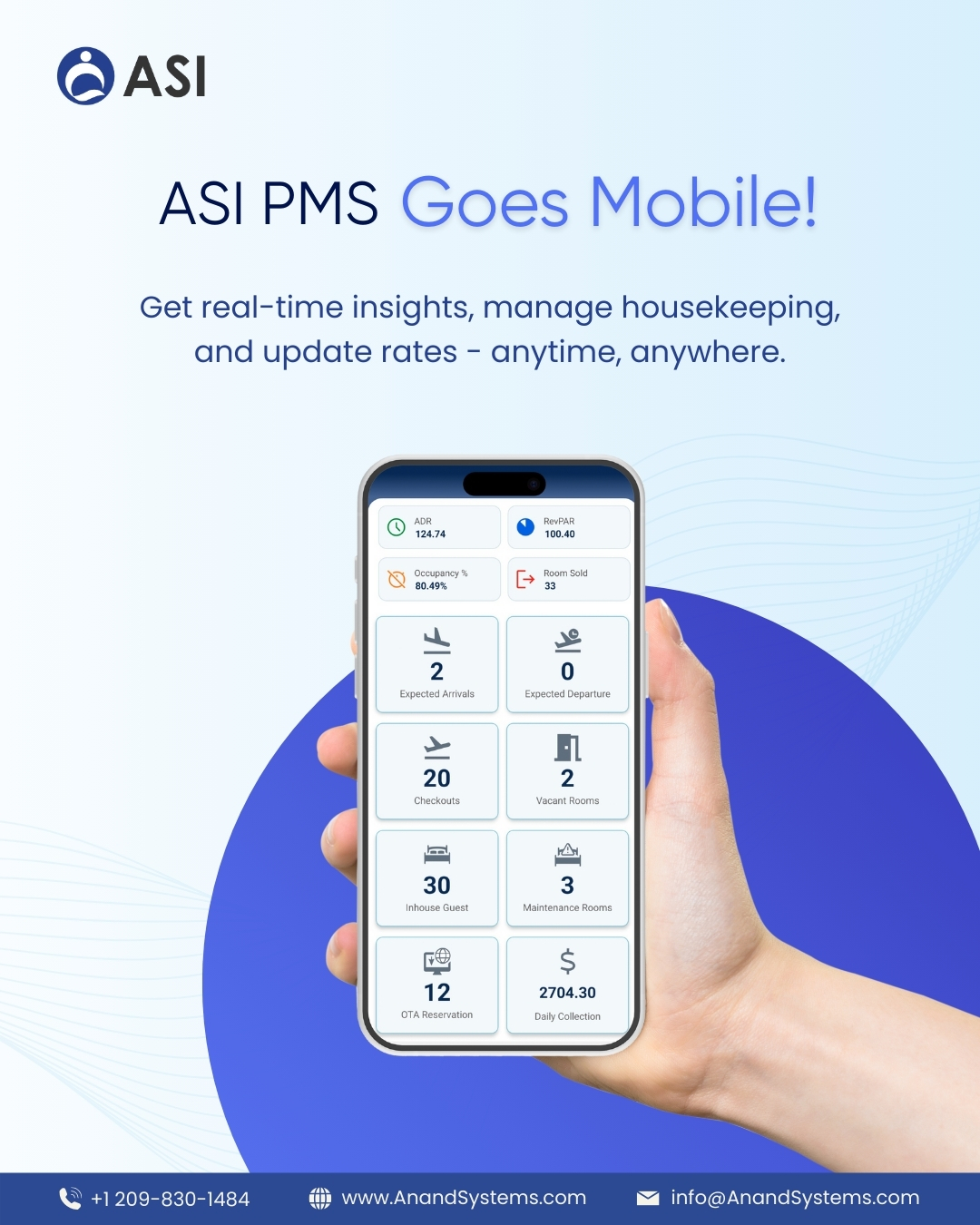 screenshot of ASI PMS